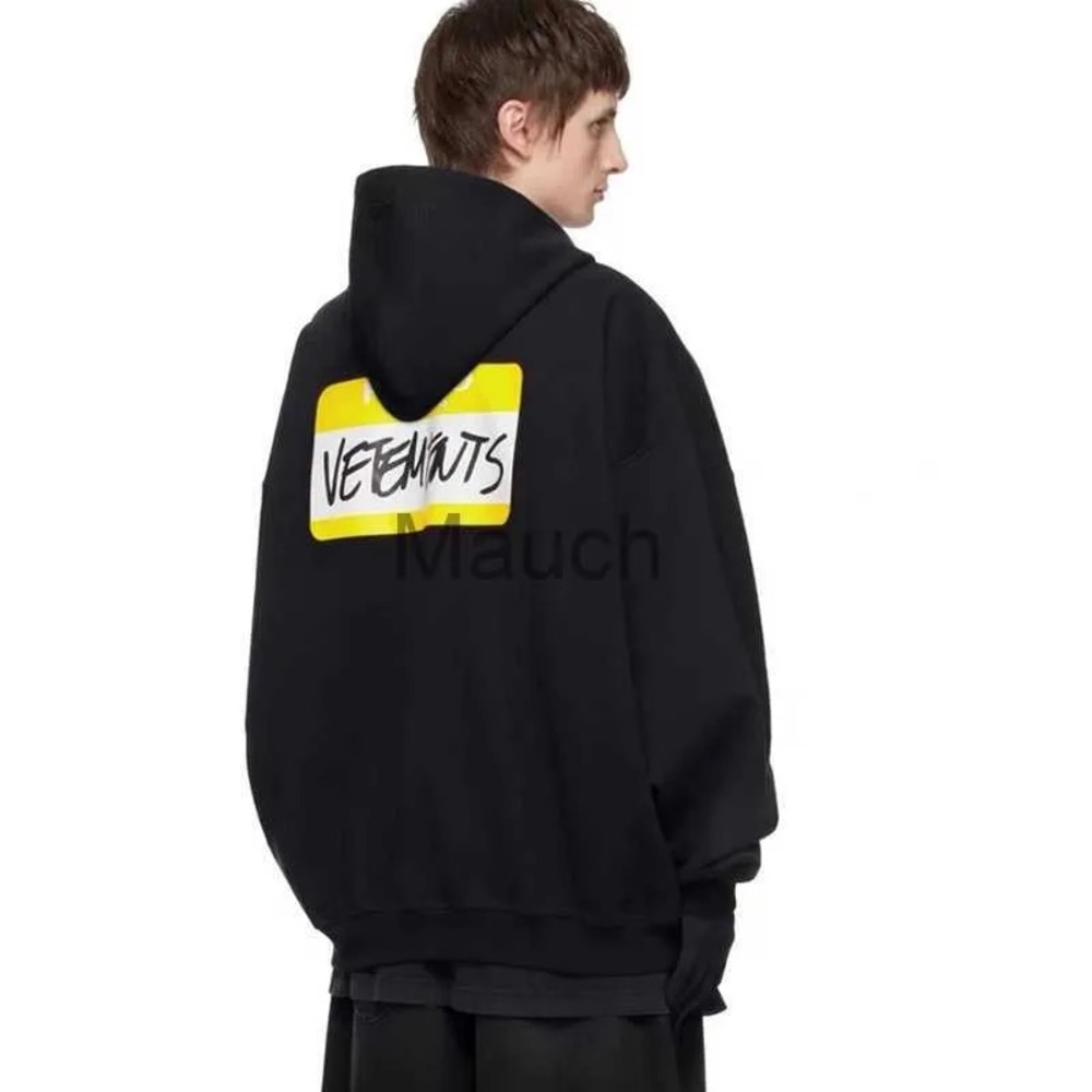 VETEMENTS hello my name is zip up